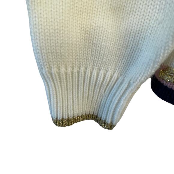 Vintage Embroidered Sweater Cardigan M EUC - Picture 7 of 8